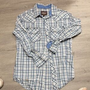 Blue Checkered Casual Shirt